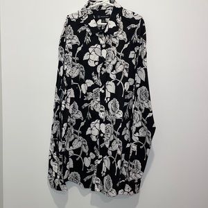 I.N.C - International Concepts Long Sleeve Floral Button down shirt